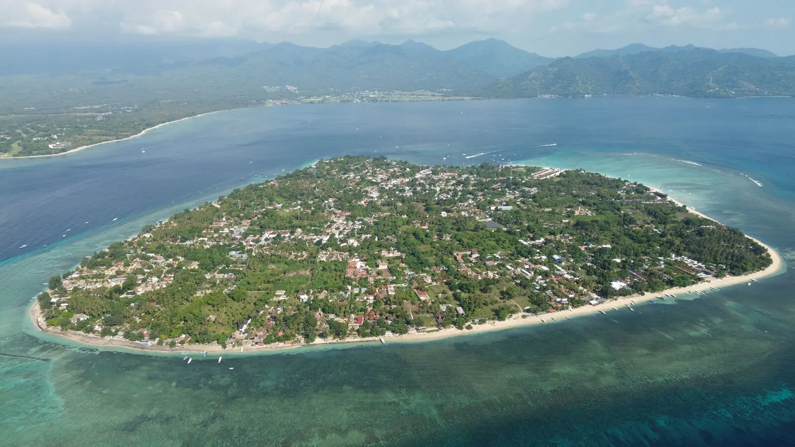 Gili Air from the air